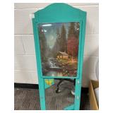 Hinged Wooden Jewelry Organizer Cabinet With Artwo