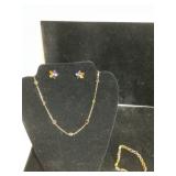 14 kt Multicolored Gemstone Jewelry Set