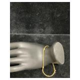 14k Gold Twisted Rope Chain Bracelet