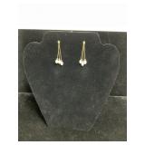 14 kt Gold Drop Earrings with Pearls