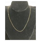 14K Yellow Gold Box Chain Necklace