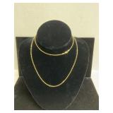 14 kt Gold Chain Necklace with Lobster Clasp