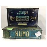 Two Vintage Tobacco Advertising Tins