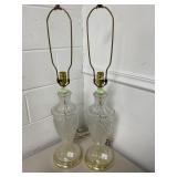 Cut Glass Table Lamps Without Shades