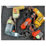 Four Assorted Electric Drills