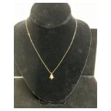 14 kt Gold Bell Pendant Necklace