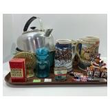 Collectibles Lot with Steins and Tins
