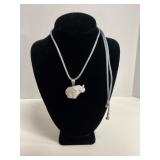 Lladrï¿½ Elephant Pendant Necklace with Box