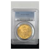 GOLD 1924 PCGS MS63 $20 Saint Gaudens Gold Coin