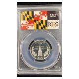 2000-S Silver PCGS PR70DCAM Proof Maryland State