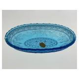Blue Glass Serving Platter by Tiara Exclusive