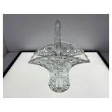 LE Smith Crystal Cut Glass Basket