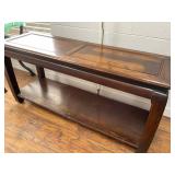 Two-Tier Wooden Console Table
