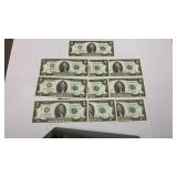 Currency  (10) Consecutive #ï¿½s 2017-A CU $2