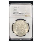 1921ï¿½D NGC MS 61 Silver Morgan Dollar