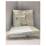 White Textiles in Plastic Packaging
