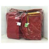 Red and Maroon Fabric Pieces