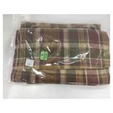 Two Plaid Fabric Tablecloths