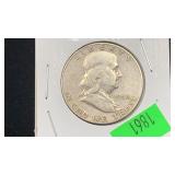 1950 Silver Franklin Half Dollar