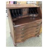 Mahogany Drop-Front Secretary Desk