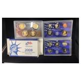 2008-S US Proof Set, last year State Quarters