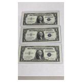 Currency (3) Consecutive #ï¿½s 1935-D $1 Silver