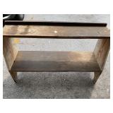 Two-Tier Wood Shelf Unit