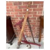 Vintage Logging Hook and Bow Saw Set