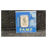 Platinum PAMP 1 Gram 99.95% Platinum Bar, Swiss