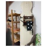 Antique Wooden Clothes Wringer Mounted on Board