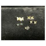 Butterfly and Gemstone Earrings