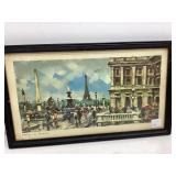 Framed Paris 'La Concorde' Print, 11x19