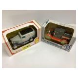Two Ertl Die-Cast Metal Coin Banks