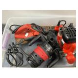 Red Power Tools: Router and Sander