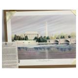 William E. Ten Eyck Lincoln Memorial Print #24/500