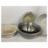 Metal and Enamel Basins