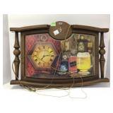Carling Brewing Co. Illuminated Clock Sign