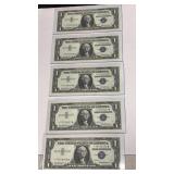 Currency (5) Consecutive #ï¿½s 1957 *Star* $1