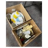 Two Boxes of Assorted Kitchenware and Decor