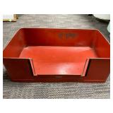 Red Hendryx Metal dog bed enclosure