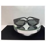 Prada Menï¿½s PR09Z Black Geometric Sunglasses