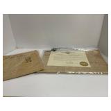 New York Herald Tribune Newspapers and Certificate