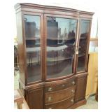 Wooden China Cabinet with Glass Front