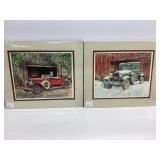 Antique Cars Watercolor Prints by Valentis