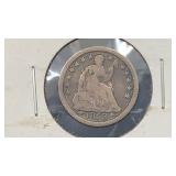 1853 w/ Arrows Silver Seated Liberty Half Dime