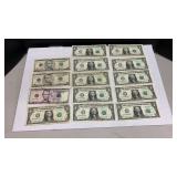 Mix Currency: (2) $5 Star*, (5) $1 Star*, (2)