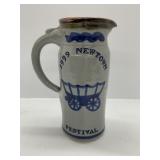 1999 Newtown Festival Pottery Pitcher