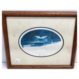 Framed 15x18 Signed Winter Scene Print