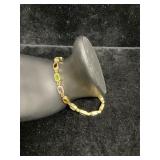 14 kt Gold Bracelet with Colored Gemstones