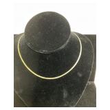14K Gold Herringbone Chain Necklace